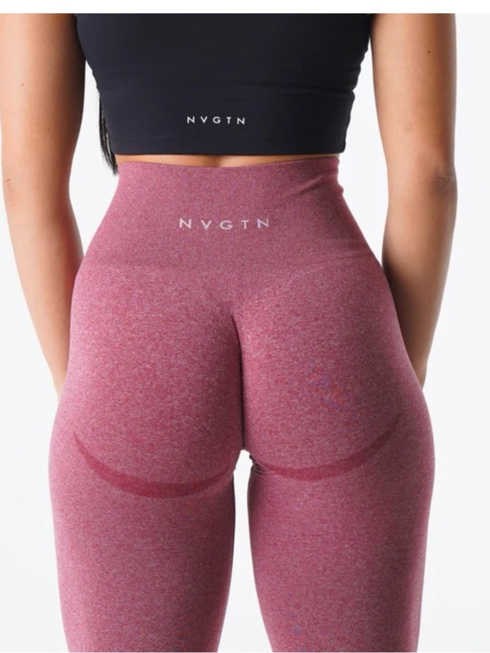 NVGTN High-Waisted Contour Pink Leggings Small
